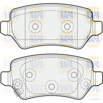 Brake Pad Set, disc brake (NBP1618)