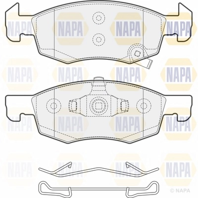 Brake Pad Set, disc brake (NBP1522)
