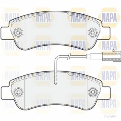 Brake Pad Set, disc brake (NBP1415)