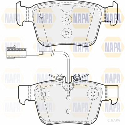 Brake Pad Set, disc brake (NBP1791)