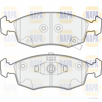 Brake Pad Set, disc brake (NBP1660)
