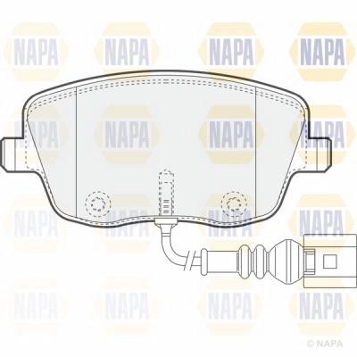 Brake Pad Set, disc brake (NBP1373)