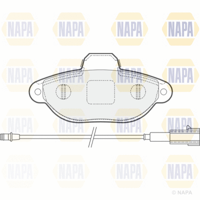Brake Pad Set, disc brake (PBP7182)