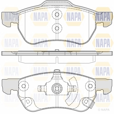 Brake Pad Set, disc brake (NBP1684)