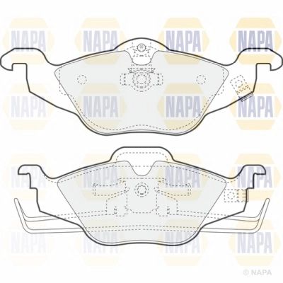 Brake Pad Set, disc brake (NBP1229)