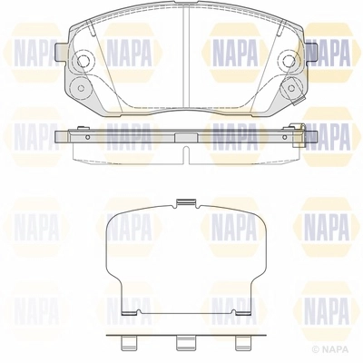 Brake Pad Set, disc brake (NBP1682)