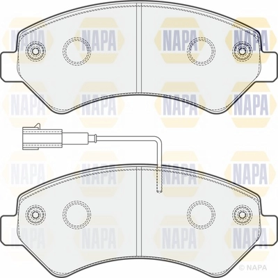 Brake Pad Set, disc brake (NBP1687)