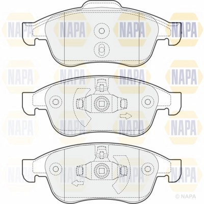 Brake Pad Set, disc brake (NBP1376)
