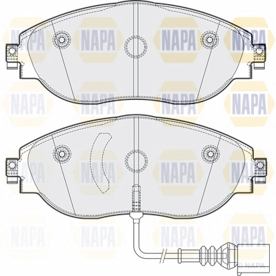 Brake Pad Set, disc brake (NBP1655)