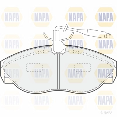 Brake Pad Set, disc brake (NBP1142)