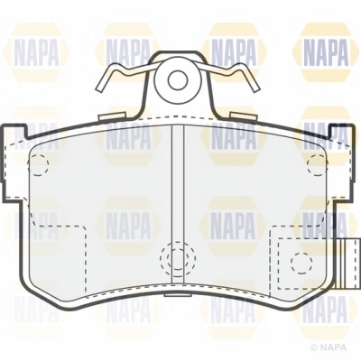 Brake Pad Set, disc brake (NBP1805)