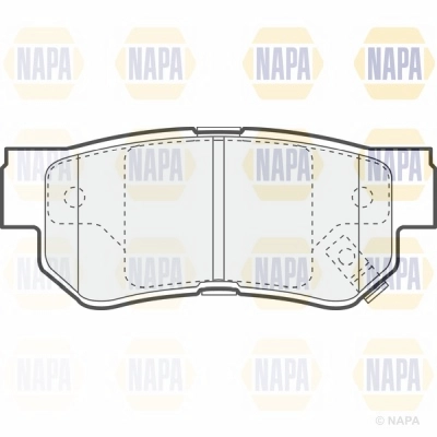 Brake Pad Set, disc brake (NBP1414)