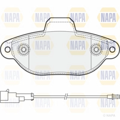 Brake Pad Set, disc brake (NBP1531)