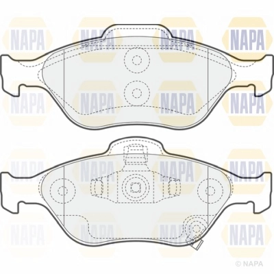 Brake Pad Set, disc brake (NBP1184)