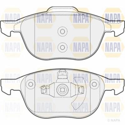 Brake Pad Set, disc brake (NBP1443)