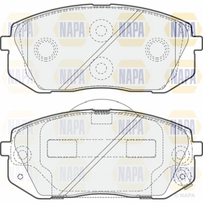 Brake Pad Set, disc brake (NBP1232)