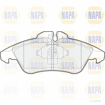 Brake Pad Set, disc brake (NBP1441)