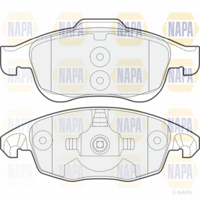 Brake Pad Set, disc brake (NBP1286)