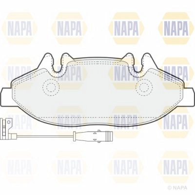 Brake Pad Set, disc brake (NBP1044)
