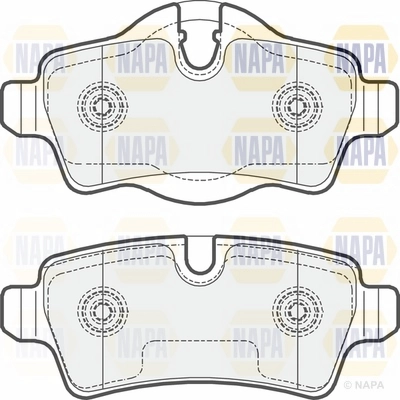 Brake Pad Set, disc brake (NBP1088)