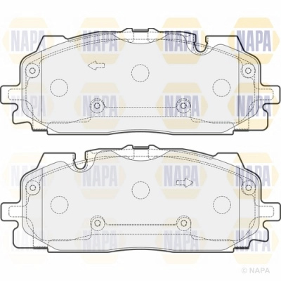 Brake Pad Set, disc brake (NBP1638)