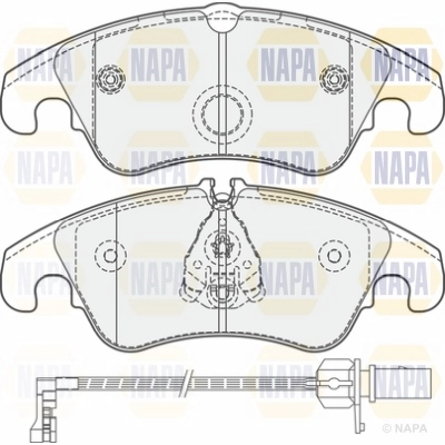 Brake Pad Set, disc brake (NBP1701)