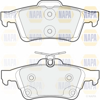 Brake Pad Set, disc brake (NBP1541)