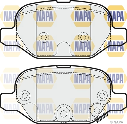 Brake Pad Set, disc brake (NBP1772)