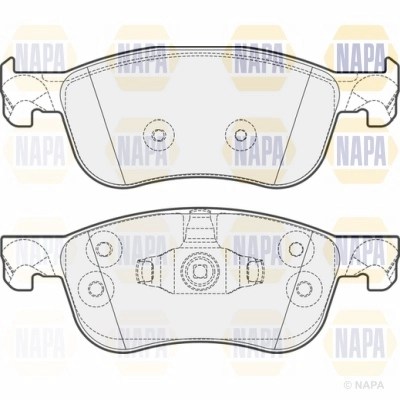 Brake Pad Set, disc brake (NBP1645)