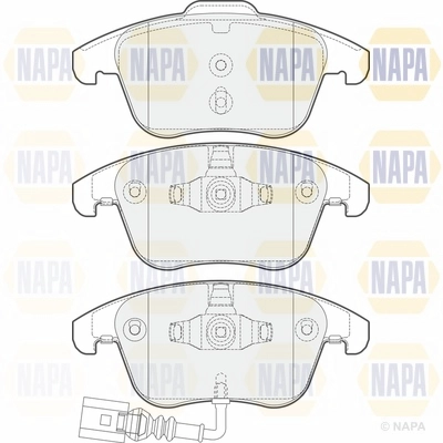 Brake Pad Set, disc brake (NBP1243)