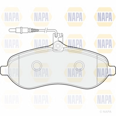 Brake Pad Set, disc brake (NBP1051)
