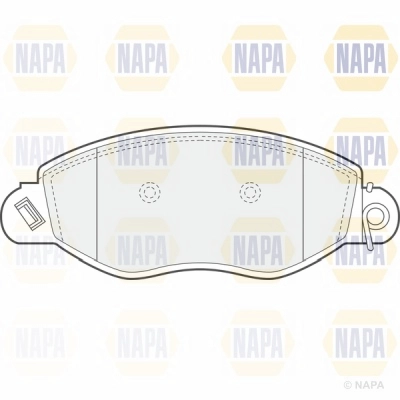Brake Pad Set, disc brake (NBP1256)