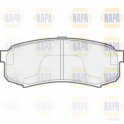 Brake Pad Set, disc brake (NBP1460)