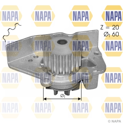 Water Pump, engine cooling (NWP1391)