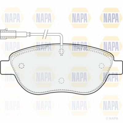 Brake Pad Set, disc brake (NBP1693)