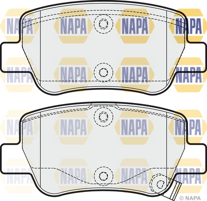 Brake Pad Set, disc brake (NBP1031)