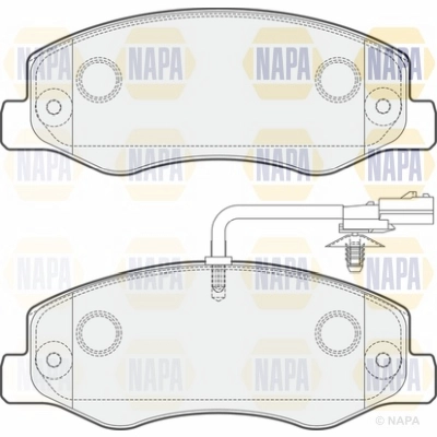Brake Pad Set, disc brake (NBP1408)
