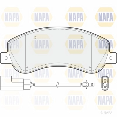Brake Pad Set, disc brake (NBP1557)
