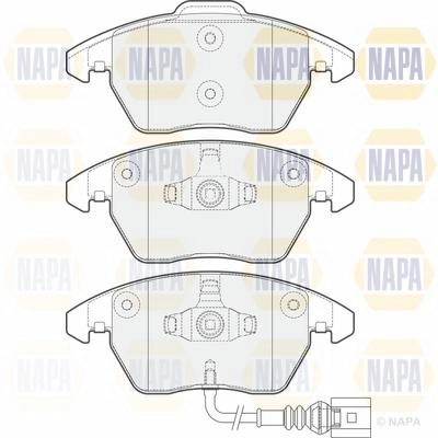 Brake Pad Set, disc brake (NBP1590)