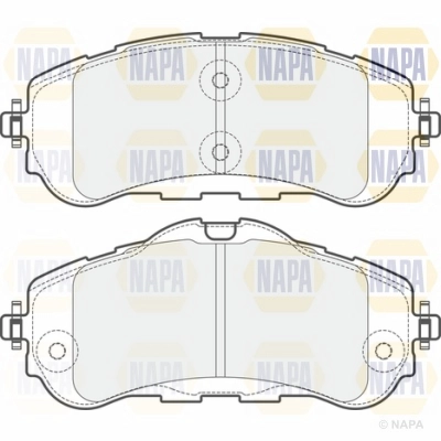 Brake Pad Set, disc brake (NBP1355)