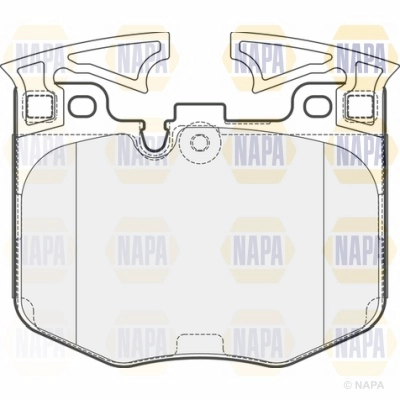 Brake Pad Set, disc brake (NBP1668)