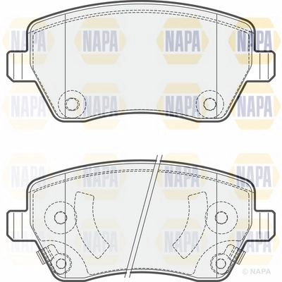 Brake Pad Set, disc brake (NBP1037)