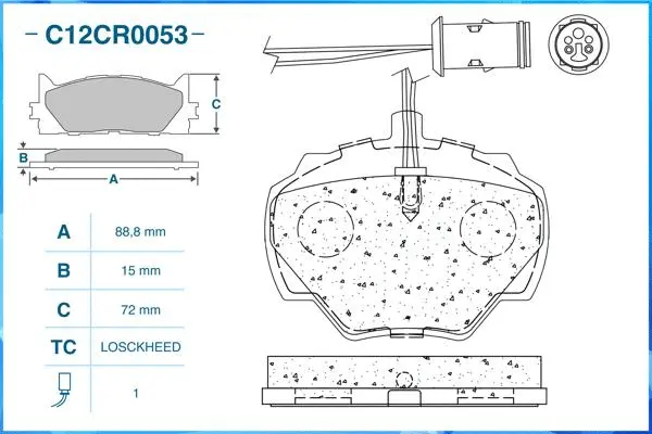 Brake Pad Set, disc brake