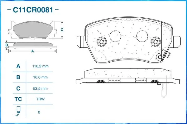 Brake Pad Set, disc brake