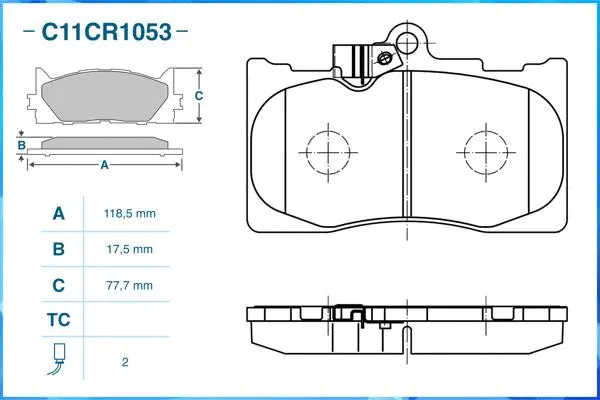 Brake Pad Set, disc brake