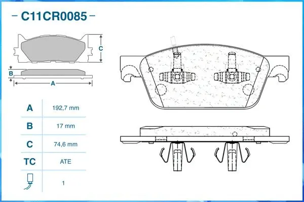 Brake Pad Set, disc brake