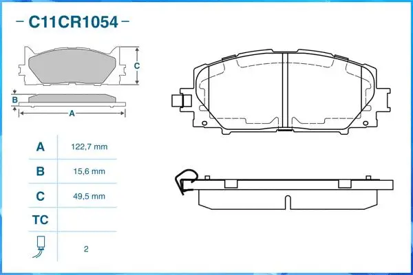 Brake Pad Set, disc brake