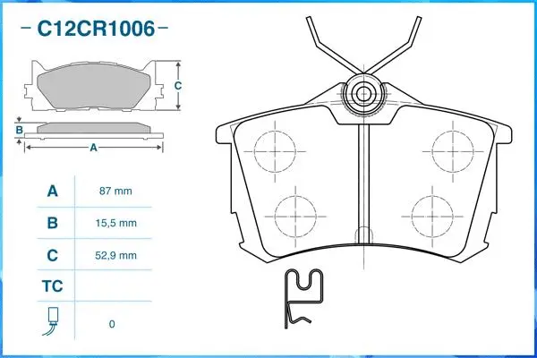Brake Pad Set, disc brake