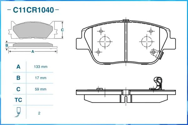 Brake Pad Set, disc brake