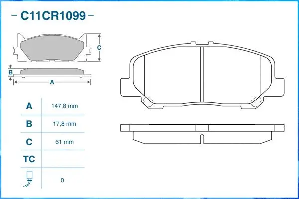 Brake Pad Set, disc brake